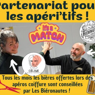 les bieronautes -partenariat-apéro coiffure - rennes - celine atelier coiffure
